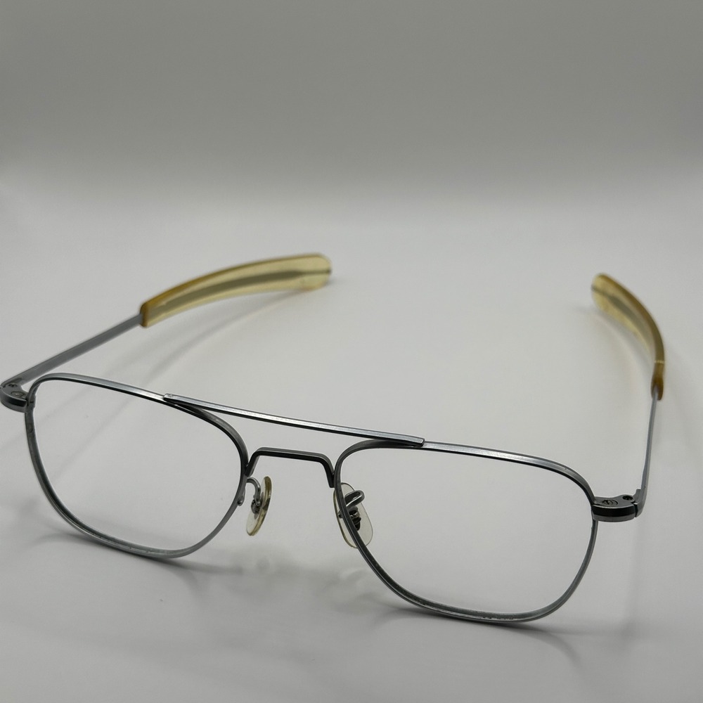 Randolph Engineering Aviator Glasses Matte Silver Bayonet Temple 5 1/2 Frames